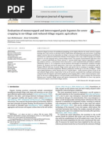 Evaluation of Monocropped and Intercropped Grain Legumes For Cover Cropping in No-Tillage and Reduced Tillage Organic Agriculture