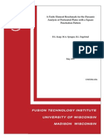 FEA Benchmark For Dynamic Analysis of Perforated Plates