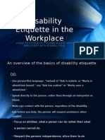 Disability Etiquette in The Workplace