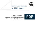 Fármacos Que Provocan Reacciones Adversas A Nivel Cardiovascular