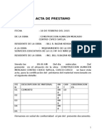 Acta de Prestamo Almacen Mercado Centro Civico Saylla 12