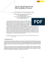 Variation in Cement Properties and Its Effect On Quality of Concrete PDF