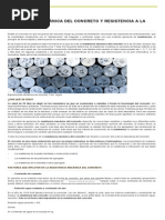 Resistencia Mecánica Del Concreto y Resistencia A La Compresión