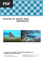 Design of Weirs and Barrages