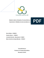 Relatório Experimento II - Medidas de Sinais Senoidais em Circuito RC