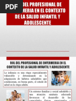 Rol Del Profesional de Enfermeria en El Contexto de La Salud Infantil y Adolescente