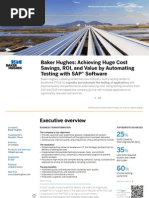 Baker Hughes: Achieving Huge Cost Savings, ROI, and Value by Automating Testing With SAP® Software