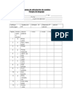 Examen de Articulacion de Sonidos