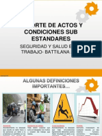 Actos y Condiciones Sub Estandares