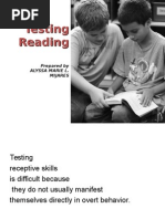 Testing Reading