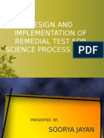 Design and Implementation of Remedial Measures