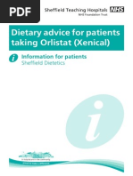 Dietary Advice For Patients Taking Orlistat