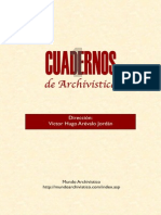 ARÉVALO J. VÍCTOR H. Cuadernos Archivística 1 PDF