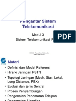 Sistem Telekomunikasi PSTN