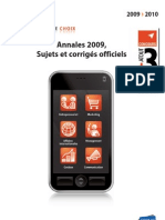 Annales Concours 2009 PDF