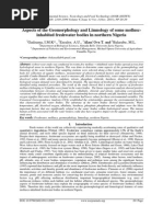 Aspects of The Geomorphology and Limnology of Some Molluscinhabited Freshwater Bodies in Northern Nigeria