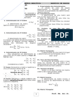 Álgebra Linear (Ficha 02 - Determinantes)