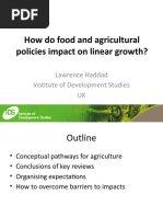 How Do Food and Agricultural Policies Impact On Linear Growth?