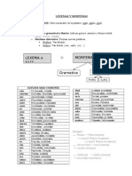 Lexemas y Morfemas
