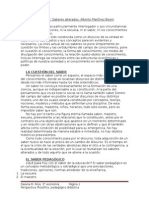 Educar: Saberes Alterados. Alberto Martínez Boom