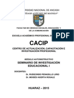 Modulo Seminario de Investigacion I