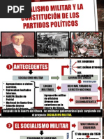 El Socialismo Militar y La Constitucion de Los Partidos Politicos