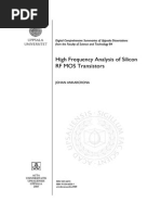 Analysis of Silicon RF MOSFETs