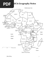 Africa Geography Notes