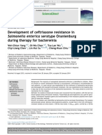 Development of Ceftriaxone Resistance in Salmonella Enterica PDF