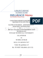 Project On Reliance De-Mat Account