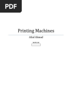 Printing Machines: Afzal Ahmad