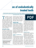 Restoration of Endodontically Treated Teeth