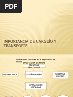 Importancia de Carguío y Transporte (Clase)