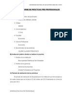 Informe de Prácticas Pre Profesionales