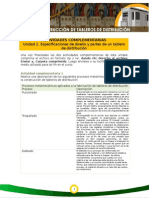 Actividad Complementaria de La Unidad 2 Diseño y Construcción de Tableros de Distribución.