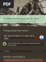 Análise Morfológica de Jó 42.2