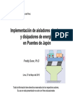 Implementacion de Aisladores Sismicos y Disipadores de Energia en Puentes de Japon