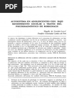 Autoestima en Adolescentes Con Bajo Rendimiento Escolar A Través Del Psicodiagnóstico de Rorschach