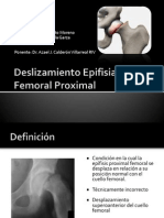 DeDeslizamiento Epifisiario o epifisiolisisslizamientoEpifisiarioFemoralProximal