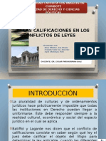 Calificacion en Los Conflictos de Leyes