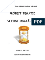 Proiect Tematic A Fost Odata