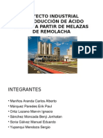 Produccion de Acido Citrico. Industrial