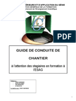 Guide de Conduite de Chantier