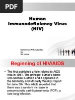 Human Immunodeficiency Virus (HIV) : Mohammad Al-Rawashdeh 54-5th Course