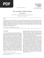 The Sustainable Mobility Paradigm David Banister Παραπομπή 6