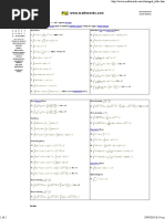 Mathwords Integral Table