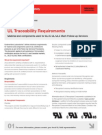 UL Traceability Requirements