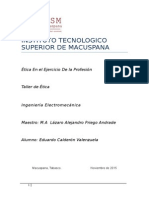 INSTITUTO TECNOLOGICO SUPERIOR DE MACUSPANA Etica