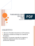 Variables Geométricas en El Diseño de Tronaduras