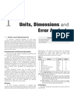 Unit and Dimension and Error Anylysis Arihant